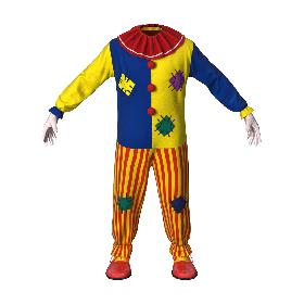 3D Boys Clown Suit model